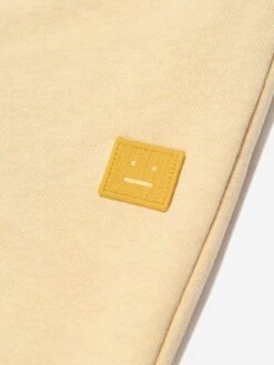 Acne Studios Kids Face Patch Joggers In Yellow -Childrens Clothing Store ACNESTUDIOS D78194 3