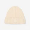 Acne Studios Kids Wool Knitted Beanie Hat In Beige