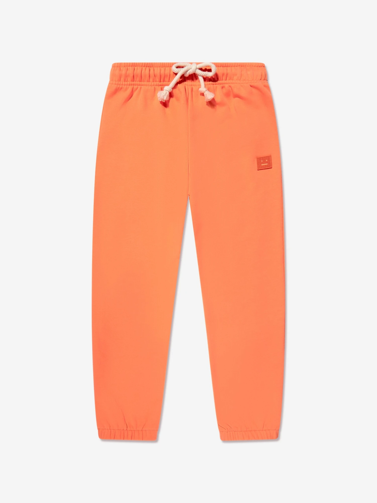 Acne Studios Kids Logo Joggers In Orange 1 Acne Studios Kids Logo Joggers In Orange