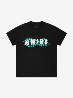 Amiri Kids Snake Logo T-Shirt In Black