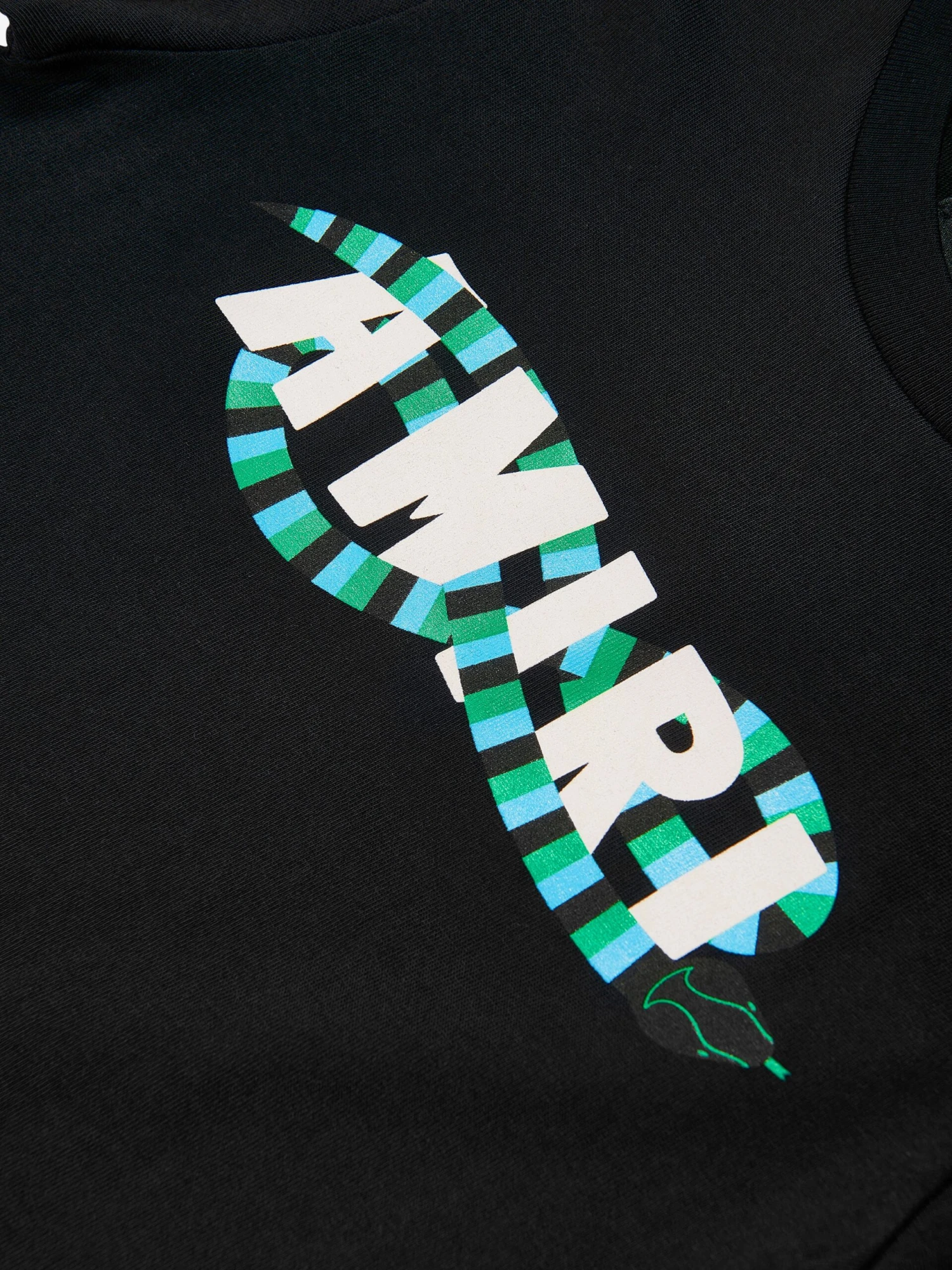 Amiri Kids Snake Logo T-Shirt In Black 3 Amiri Kids Snake Logo T-Shirt In Black - Image 3