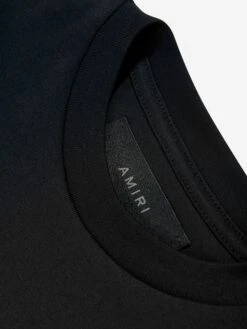 Amiri Kids Snake Logo T-Shirt In Black 7 Amiri Kids Snake Logo T-Shirt In Black -Childrens Clothing Store AMRS4011 BLACK 4