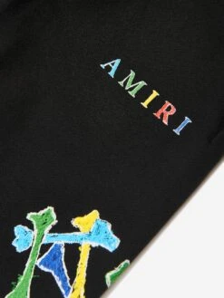 Amiri Kids Bones Scribble Joggers In Black -Childrens Clothing Store AMRS4013 BLACK 3
