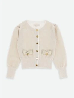 Girls Nicolette Cardigan In Gold