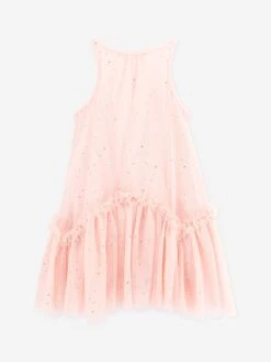 Girls Martine Sparkle Dress In Pink 7 Girls Martine Sparkle Dress In Pink -Childrens Clothing Store ANGS4033 PINK 3