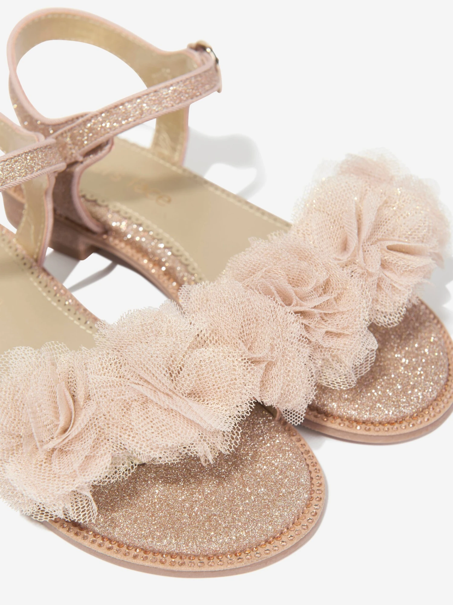 Girls Carmen Corsage Sandlas In Pink 3 Girls Carmen Corsage Sandlas In Pink - Image 3