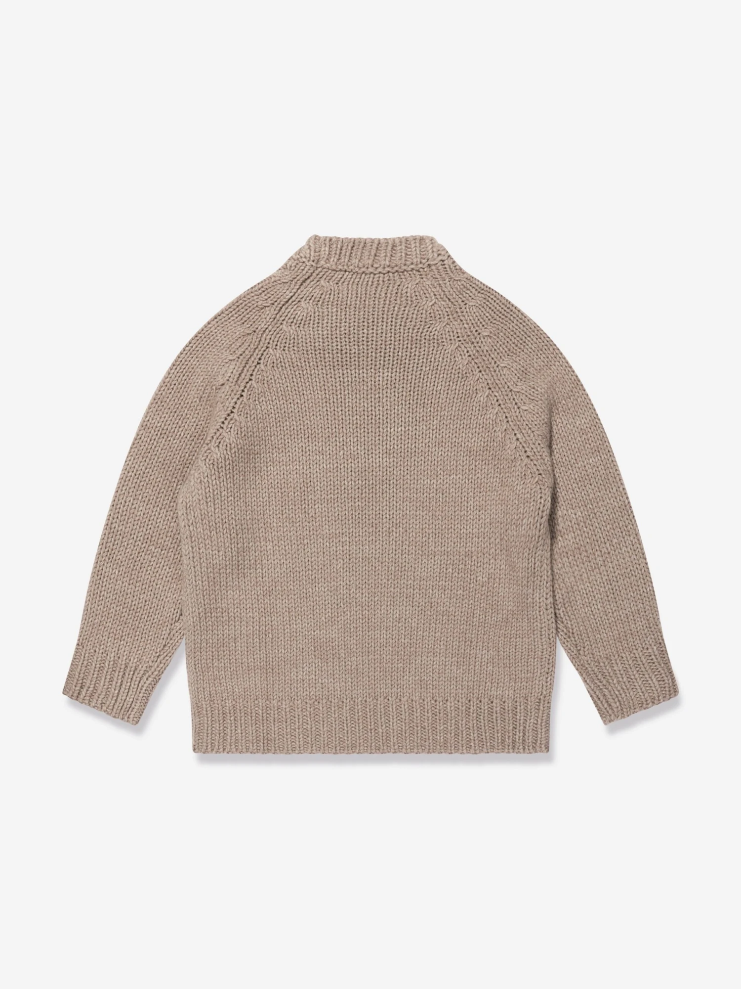 Emporio Armani Boys Wool Knitted Jumper In Brown 2 Emporio Armani Boys Wool Knitted Jumper In Brown - Image 2