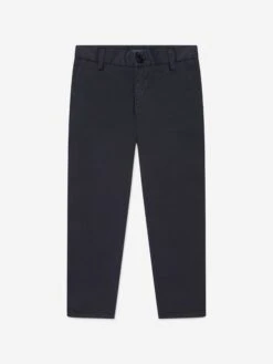 Emporio Armani Boys Branded Trousers In Navy