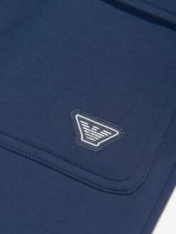 Emporio Armani Boys Logo Tape Joggers In Navy -Childrens Clothing Store ARMS4070 NAVY 3