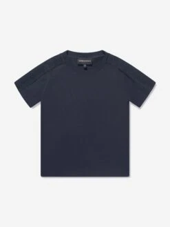 Emporio Armani Boys Logo Tape T-Shirt In Navy