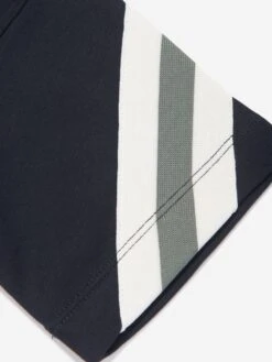 Emporio Armani Boys Striped Sleeve T-Shirt In Navy -Childrens Clothing Store ARMS4089 NAVY 4