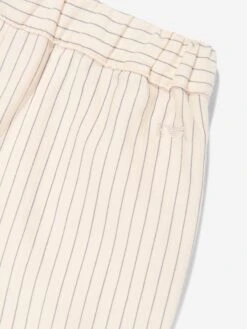 Emporio Armani Baby Boys Striped Linen Trousers In Ivory -Childrens Clothing Store ARMS4134 IVORY 3