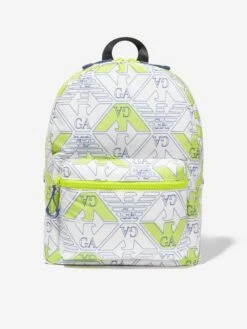 Emporio Armani Boys Eagle Logo Backpack In Multicolour