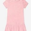 Girls Towelling Mini Dress In Pink