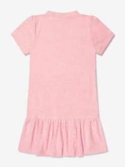 Girls Towelling Mini Dress In Pink 7 Girls Towelling Mini Dress In Pink -Childrens Clothing Store AYAA3006 PINK 3