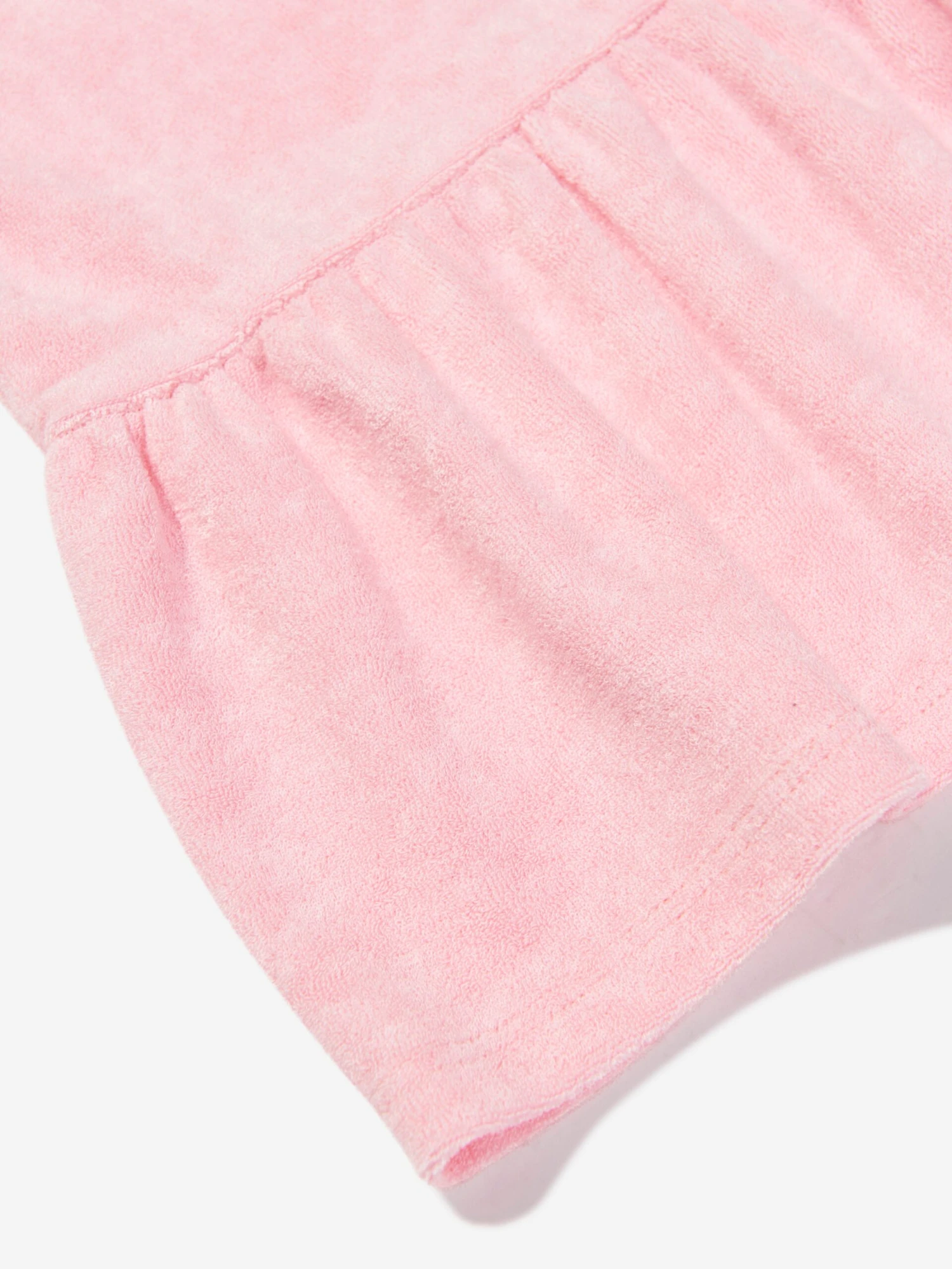 Girls Towelling Mini Dress In Pink 5 Girls Towelling Mini Dress In Pink - Image 5