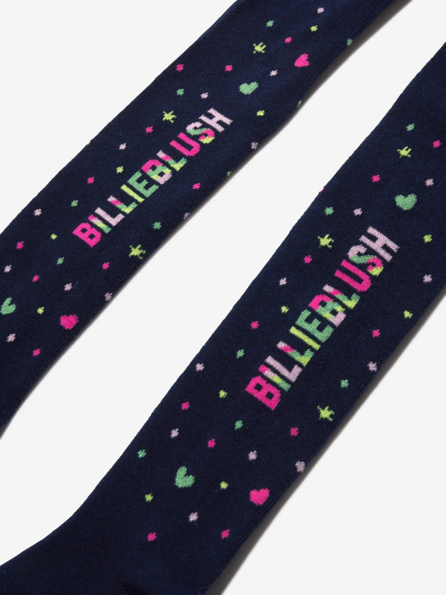 Billieblush Girls Logo Tights In Navy 3 Billieblush Girls Logo Tights In Navy - Image 3