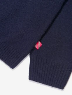 Billieblush Girls Knitted Jumper In Navy 6 Billieblush Girls Knitted Jumper In Navy -Childrens Clothing Store BILA3091 85T 3