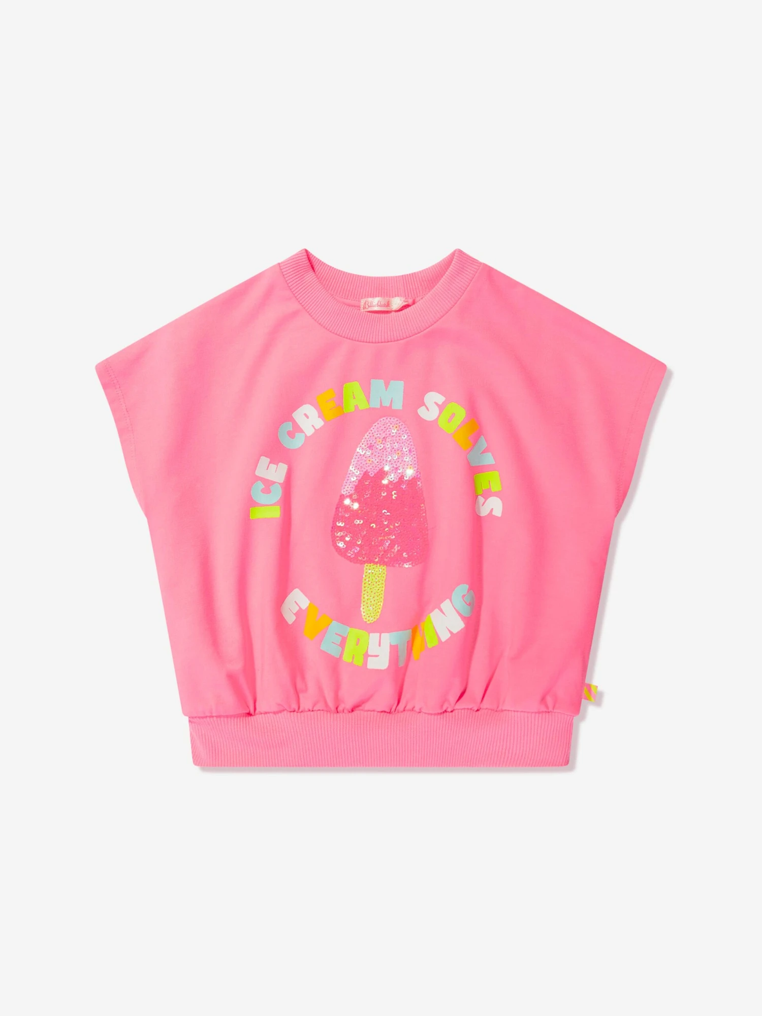 Billieblush Girls Ice Cream Sweatshirt In Pink 1 Billieblush Girls Ice Cream Sweatshirt In Pink