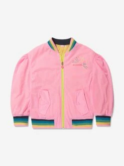 Billieblush Girls Bomber Jacket In Pink