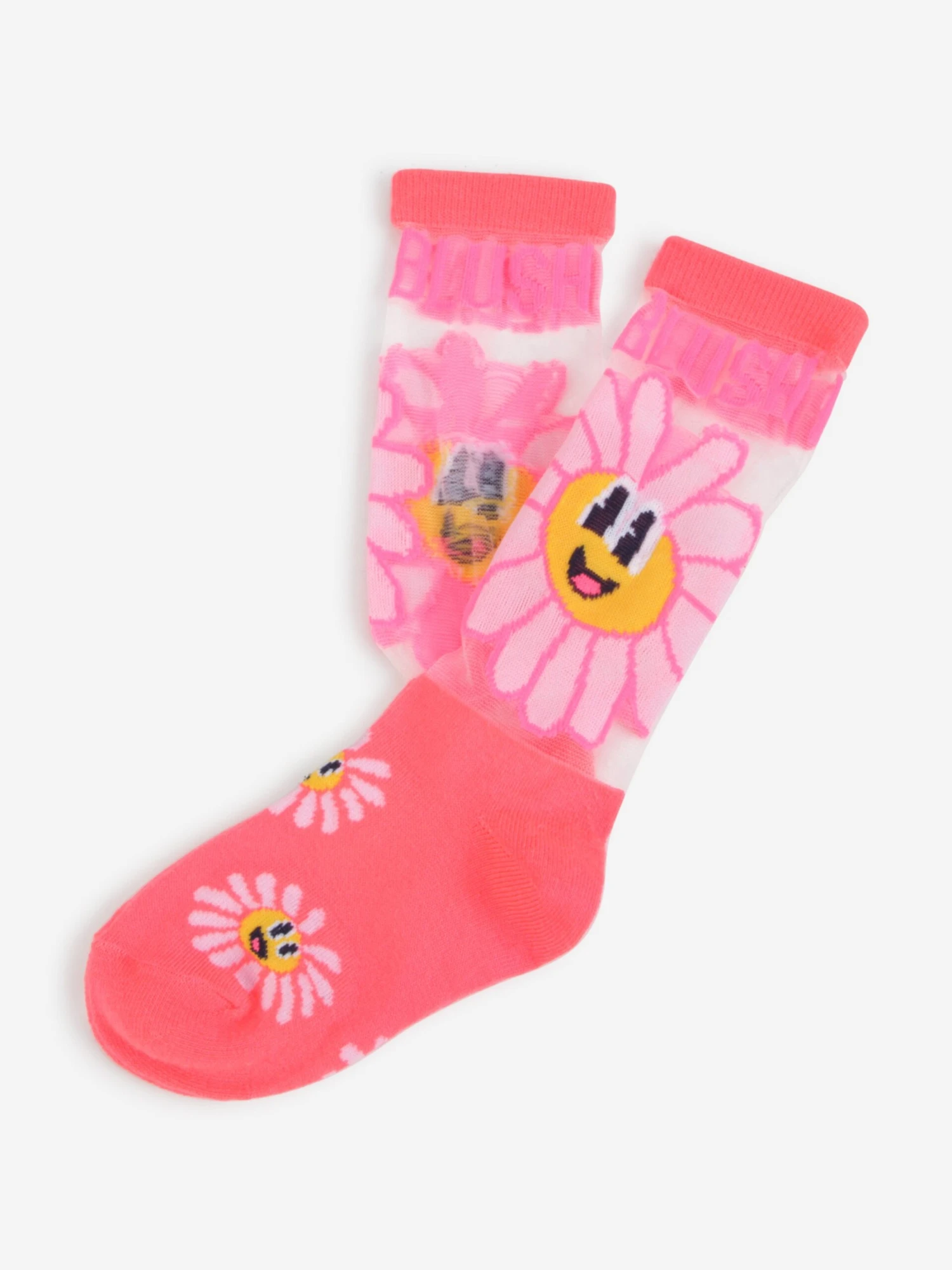 Billieblush Girls Flower Socks In Pink 2 Billieblush Girls Flower Socks In Pink - Image 2