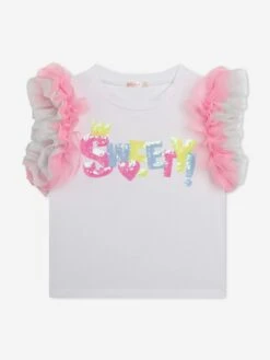 Billieblush Girls Sweety T-Shirt In White