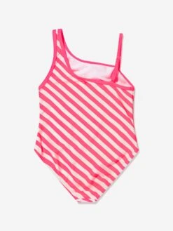 Billieblush Girls Swimsuit With 2 Scruchies In Pink -Childrens Clothing Store BILS4133 FUSCHIA 2