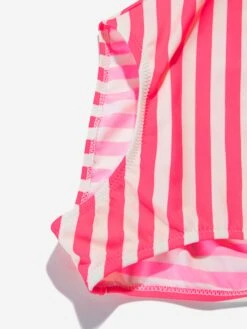 Billieblush Girls Swimsuit With 2 Scruchies In Pink -Childrens Clothing Store BILS4133 FUSCHIA 4