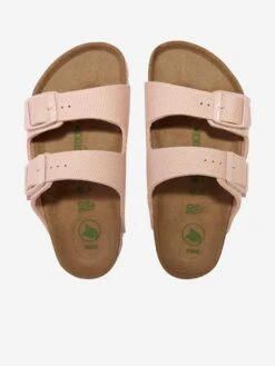 Birkenstock Girls Arizona TEX Canvas Sandals In Pink -Childrens Clothing Store BIRS3016 PINK 4