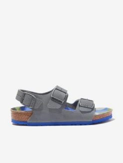 Birkenstock Boys Milano Sandals In Grey