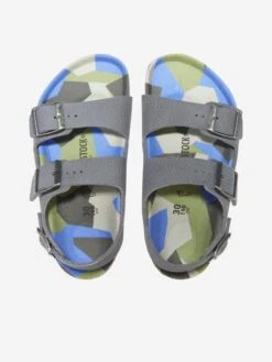 Birkenstock Boys Milano Sandals In Grey -Childrens Clothing Store BIRS3026 GREY 4