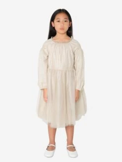 BONPOINT Girls Bluebell Dress In Beige