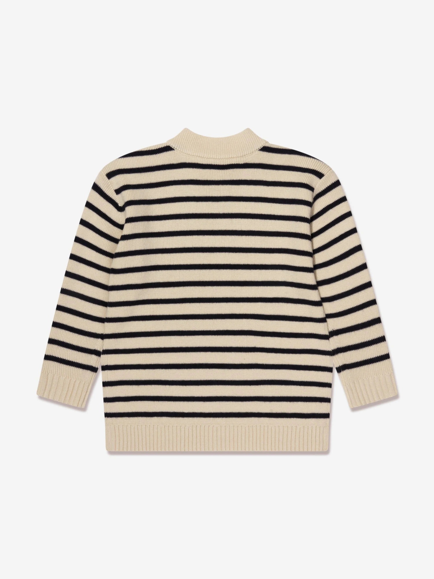 BONPOINT Boys Dantes Knitted Striped Jumper In Ivory 2 BONPOINT Boys Dantes Knitted Striped Jumper In Ivory - Image 2