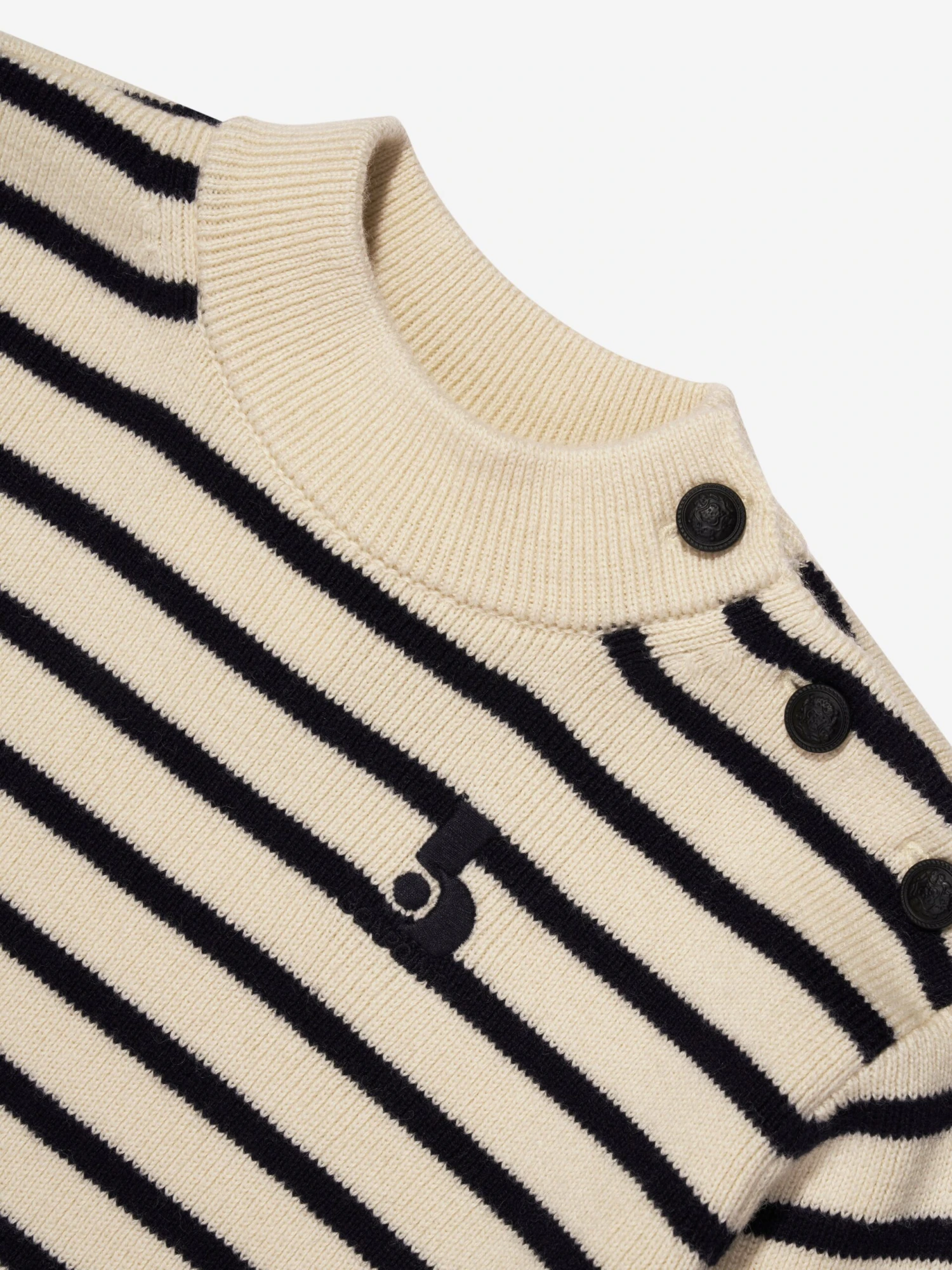 BONPOINT Boys Dantes Knitted Striped Jumper In Ivory 3 BONPOINT Boys Dantes Knitted Striped Jumper In Ivory - Image 3