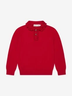 BONPOINT Girls Brynja Wool Jumper In Red