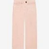 BONPOINT Girls Junon Wide Leg Trousers In Pink