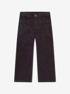 BONPOINT Girls Junon Wide Leg Trousers In Brown