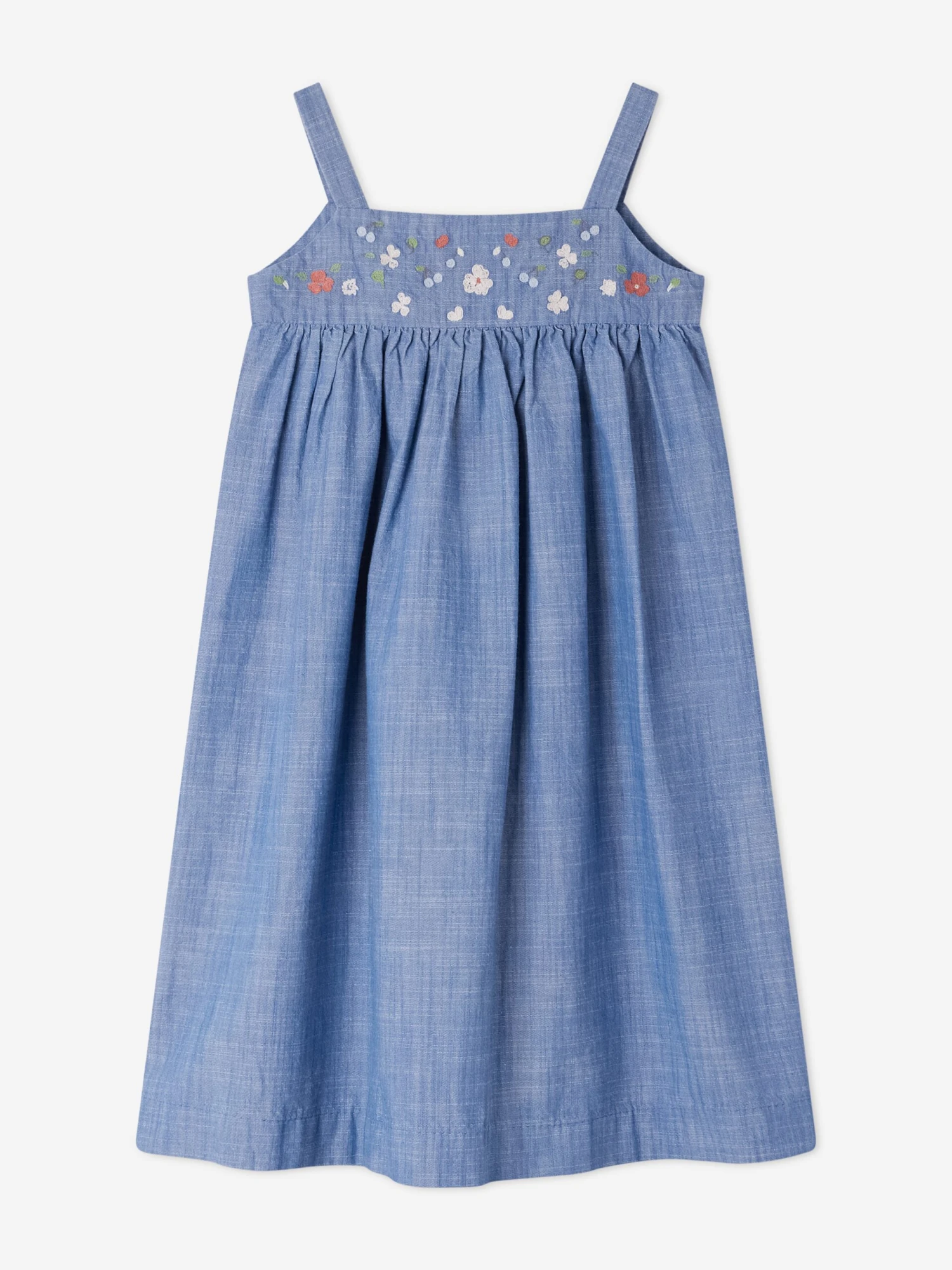 BONPOINT Girls Fedora Pinafore Dress In Blue 1 BONPOINT Girls Fedora Pinafore Dress In Blue
