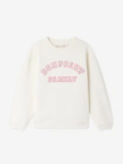 BONPOINT Girls Fleurette Sweatshirt In Ivory