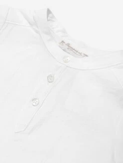 BONPOINT Baby Boys Cesari Shirt In White 6 BONPOINT Baby Boys Cesari Shirt In White -Childrens Clothing Store BONS4068 BLANC 3