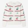 BONPOINT Girls Armel Cardigan In White