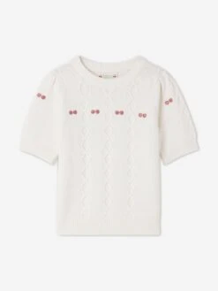 BONPOINT Girls Alphonza Jumper In White