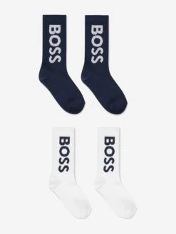 Boss Boys Socks Set In Navy