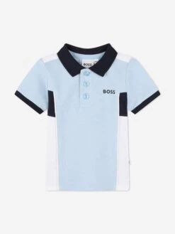 Boss Baby Boys Logo Polo Shirt In Blue
