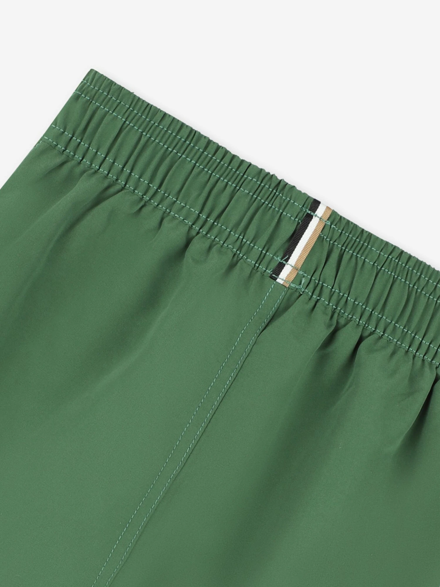 Boss Boys Logo Print Swim Shorts In Green 4 Boss Boys Logo Print Swim Shorts In Green - Image 4