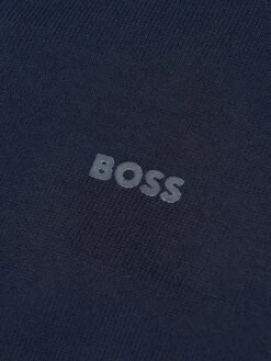 Boss Boys Knitted Zip Up Cardigan In Navy 6 Boss Boys Knitted Zip Up Cardigan In Navy -Childrens Clothing Store BOSS4087 NAVY 3