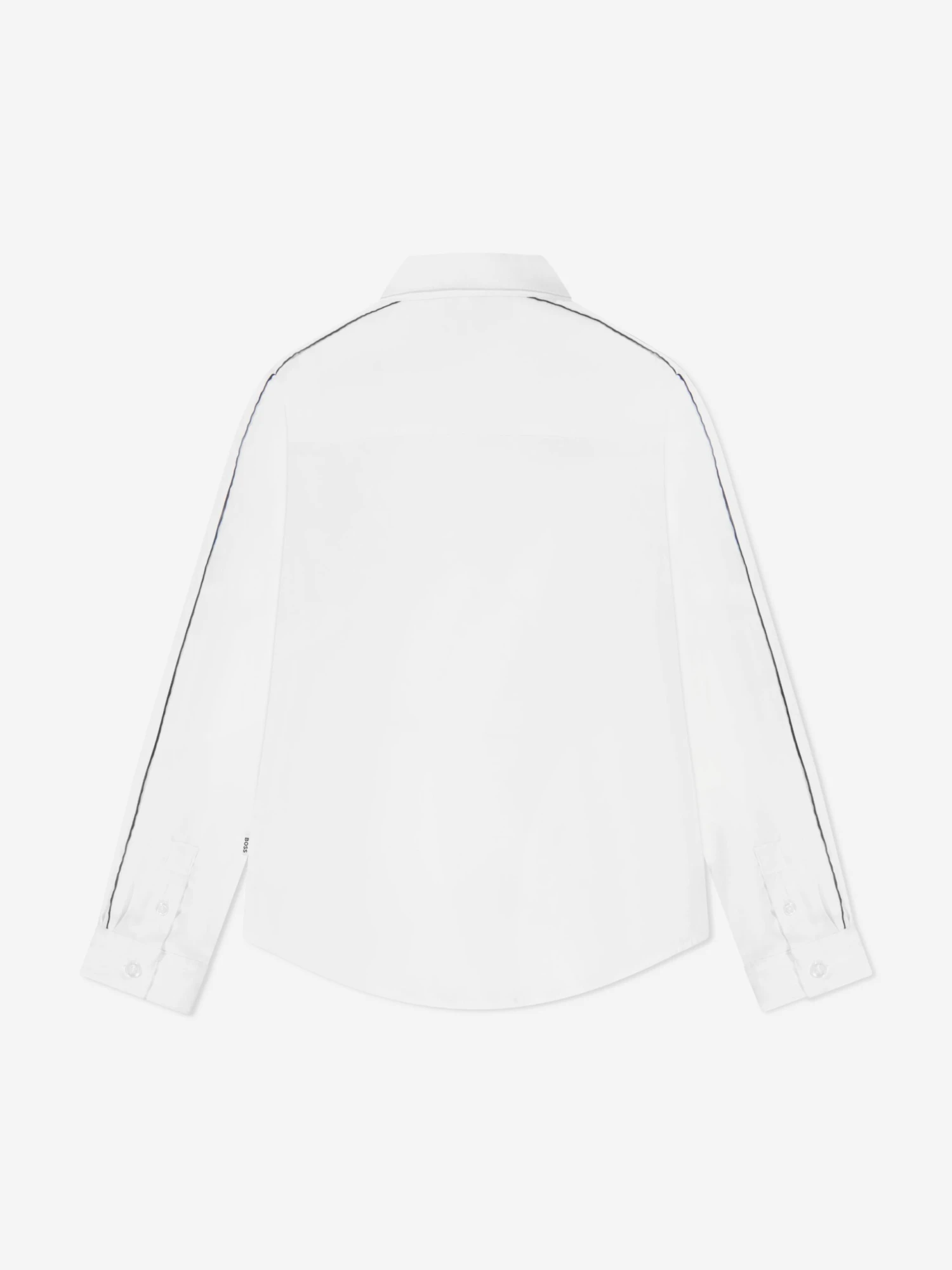 Boss Boys Long Sleeve Piping Shirt In White 2 Boss Boys Long Sleeve Piping Shirt In White - Image 2