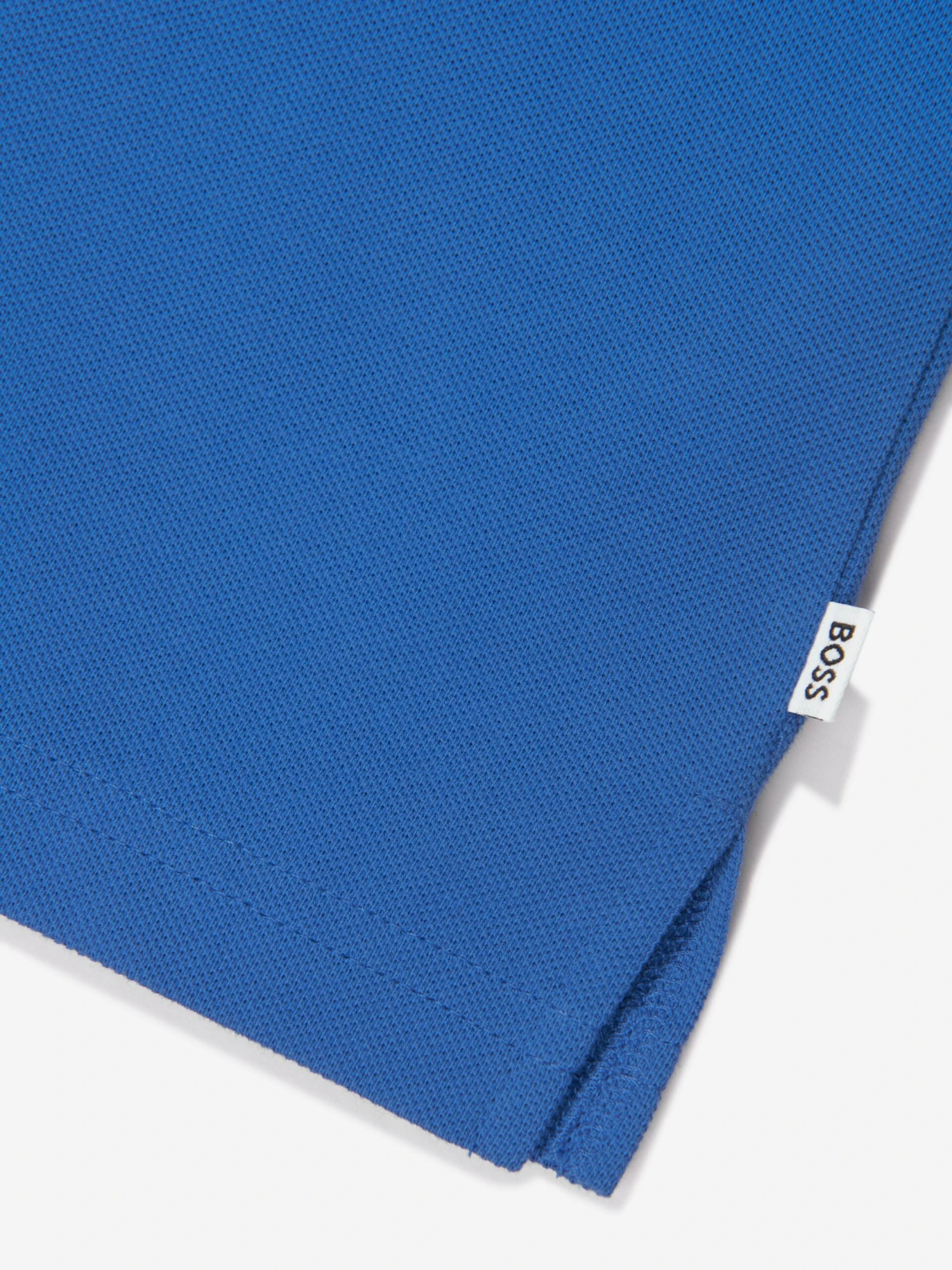 Boss Boys Logo Print Polo Shirt In Blue 4 Boss Boys Logo Print Polo Shirt In Blue - Image 4