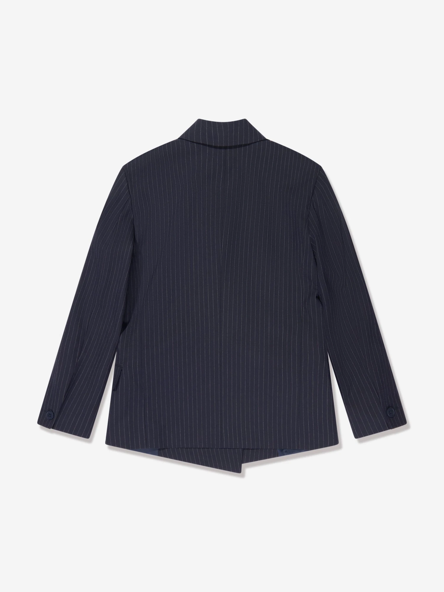 Boss Boys Striped Suit Jacket In Navy 3 Boss Boys Striped Suit Jacket In Navy - Image 3