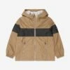 Boss Boys Hooded Windbreaker In Beige